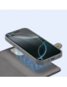 Etui z klapką Dux Ducis Lawa do Apple iPhone 16 Pro z odłączanym portfelem magnetycznym szare