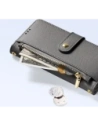 Etui z klapką Dux Ducis Lawa do Apple iPhone 16 Pro z odłączanym portfelem magnetycznym szare