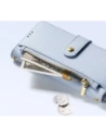 Etui z klapką Dux Ducis Lawa do Apple iPhone 16 Pro z odłączanym portfelem magnetycznym błękitne