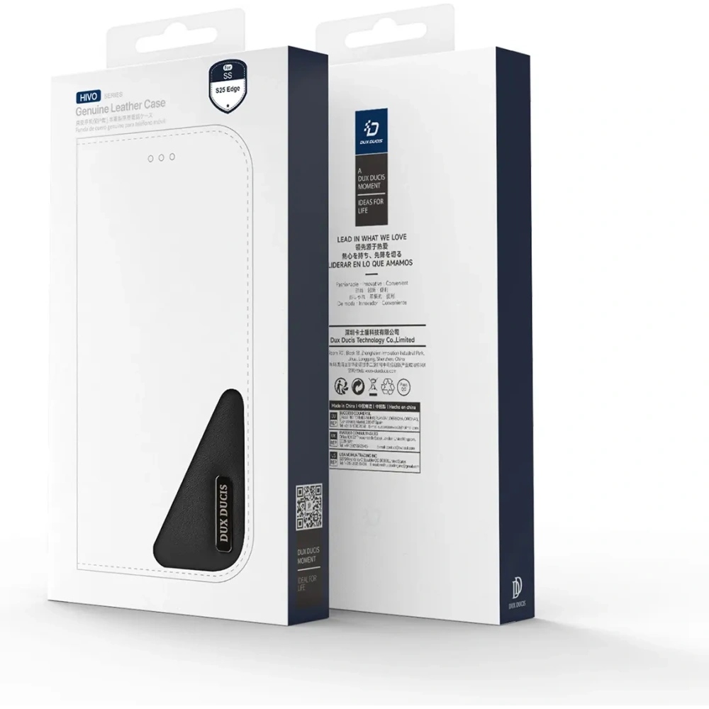 Etui z klapką Dux Ducis Hivo do Samsung Galaxy S25 Edge czarne