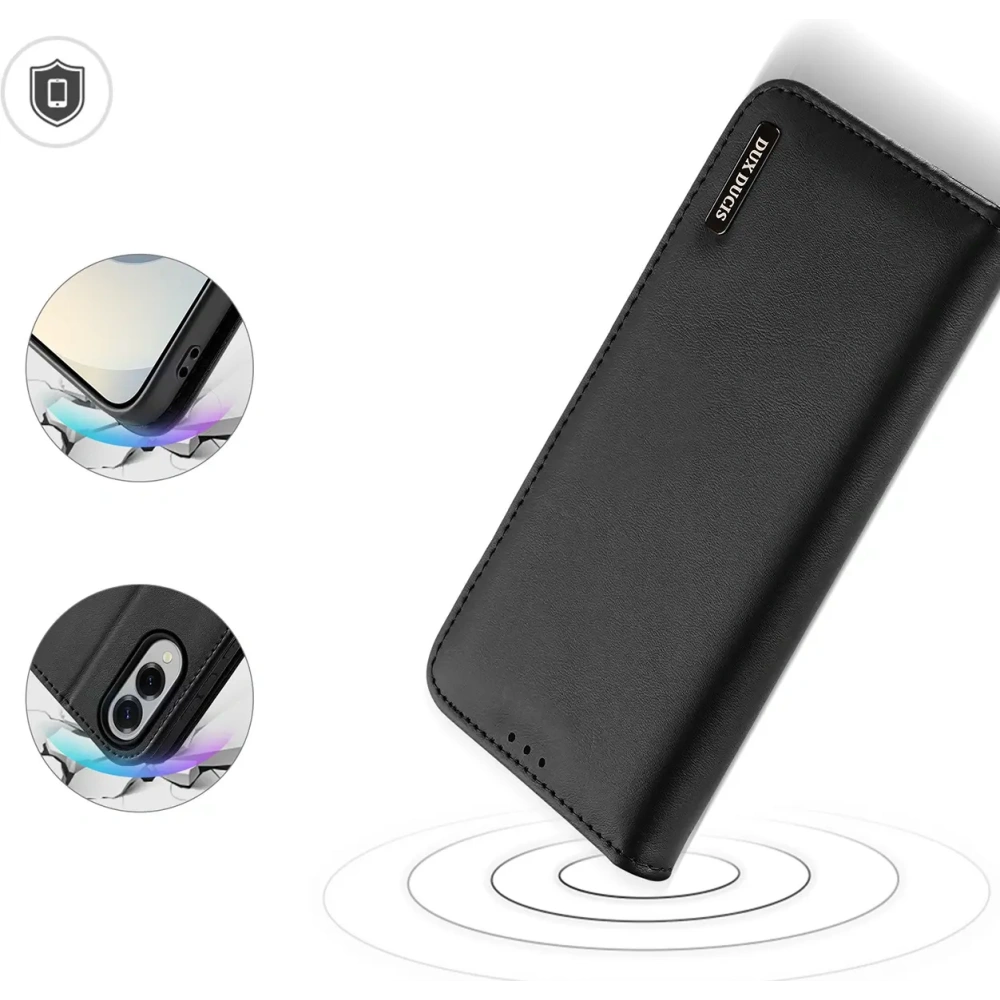 Etui z klapką Dux Ducis Hivo do Samsung Galaxy S25 Edge czarne