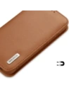 Etui z klapką Dux Ducis Hivo do Samsung Galaxy S25 Edge brązowe