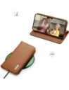 Etui z klapką Dux Ducis Hivo do Samsung Galaxy S25 Edge brązowe