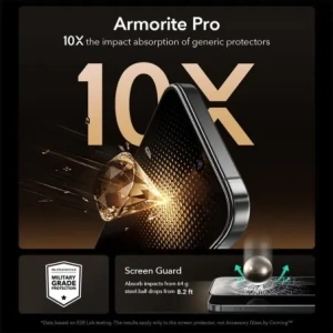 Szkło hartowane ESR Ultrafit Armorite Pro Tempered Glass do Apple iPhone 16 Pro / 17 Clear