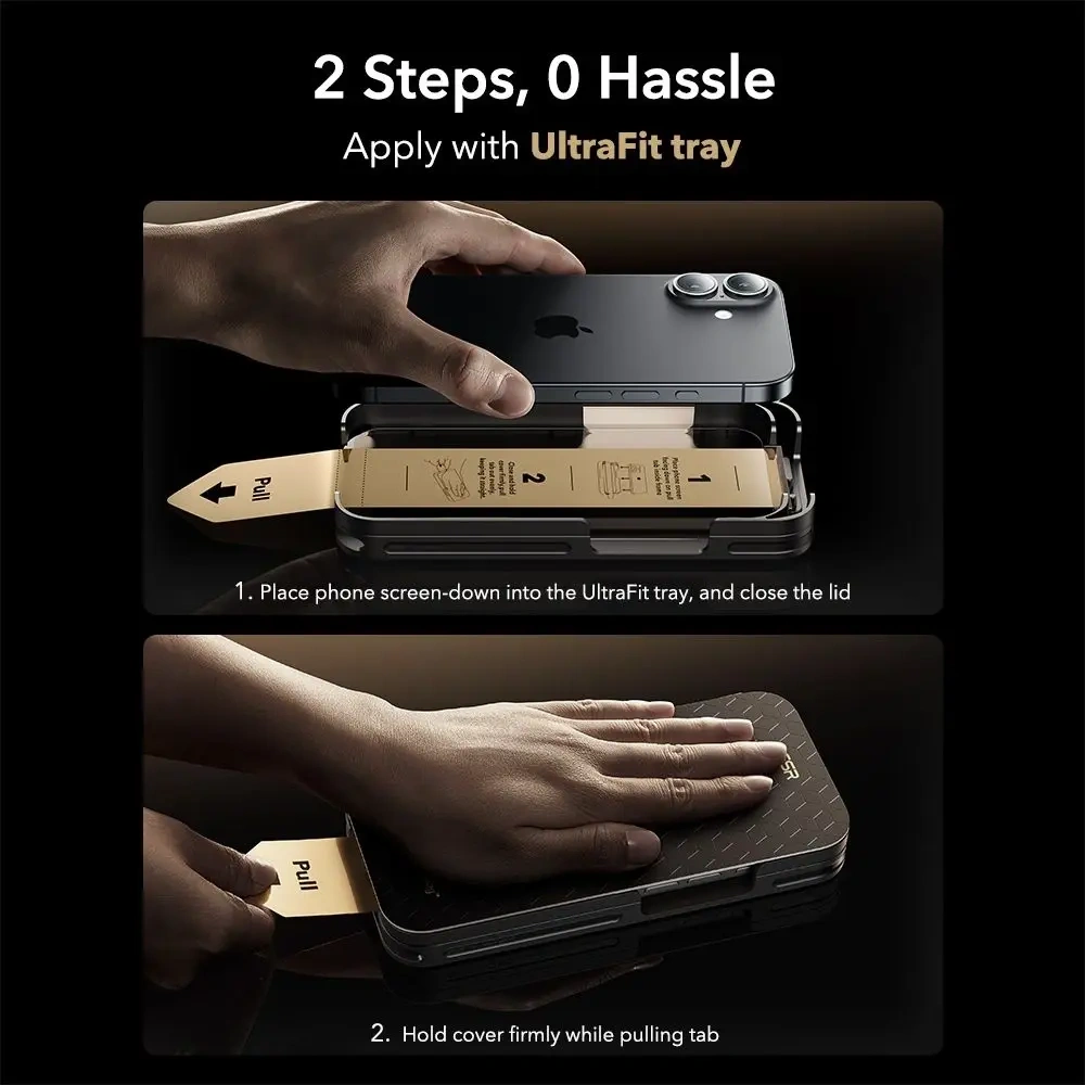 Szkło hartowane ESR Ultrafit Armorite Pro Tempered Glass Accessory Glass by Corning do Apple iPhone 16 Pro / 17 Clear