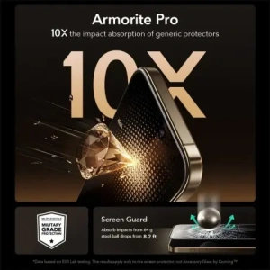 Szkło hartowane ESR Ultrafit Armorite Pro Tempered Glass do Apple iPhone 17 Pro Clear