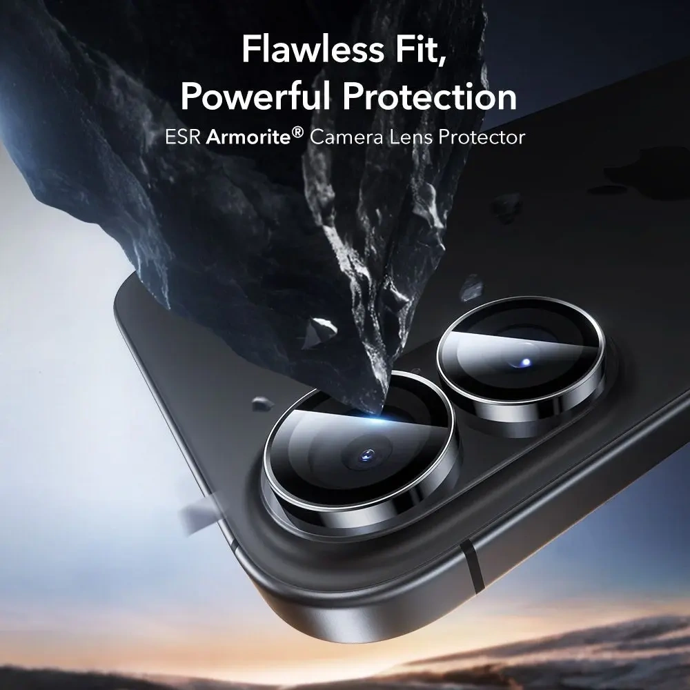 Osłona na aparat ESR Armorite Camera Protector do Apple iPhone 16 / 16 Plus / 17 Black