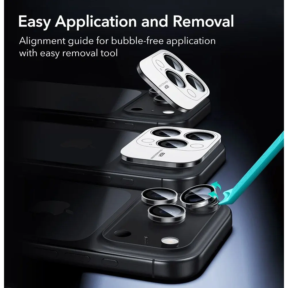 Osłona na aparat ESR Armorite Camera Protector do Apple iPhone 14 Pro / 14 Pro Max / 15 Pro / 15 Pro Max / 16 Pro / 16 Pro Max / 17 Pro / 17 Pro Max Clear