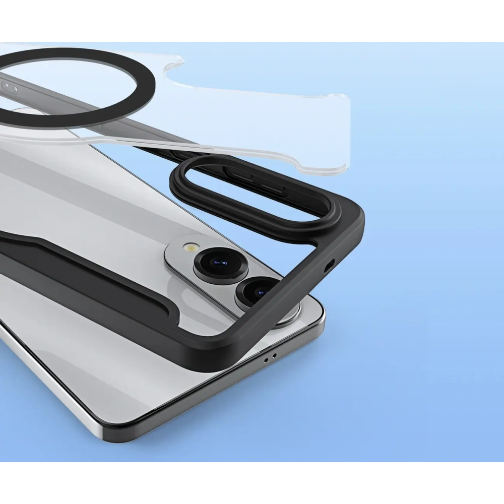 Etui z klapką Dux Ducis Skin X Pro z MagSafe na Samsung Galaxy S25 Edge czarne