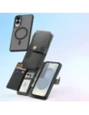 Etui z klapką Dux Ducis Lawa MagSafe do Samsung Galaxy S25 Edge czarne