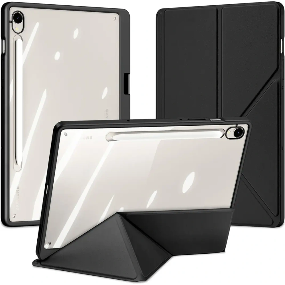 Etui Dux Ducis Magi z uchwytem na rysik do Samsung Galaxy Tab S10 FE / S9 / S9 FE czarne