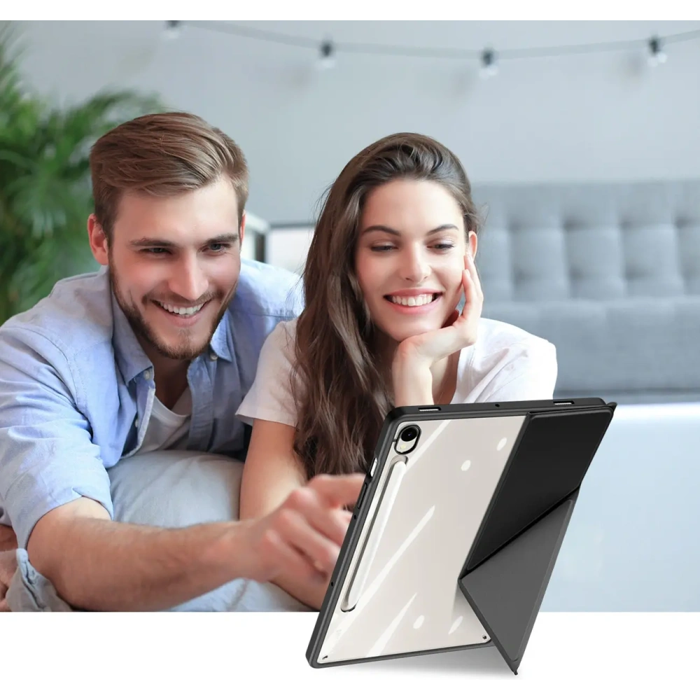 Etui Dux Ducis Magi z uchwytem na rysik do Samsung Galaxy Tab S10 FE / S9 / S9 FE czarne