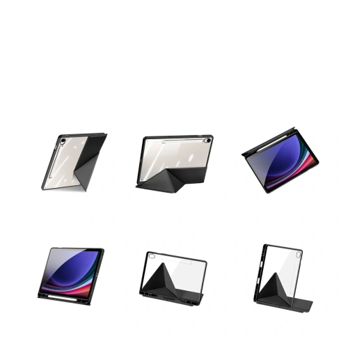 Etui Dux Ducis Magi z uchwytem na rysik do Samsung Galaxy Tab S10 FE / S9 / S9 FE czarne