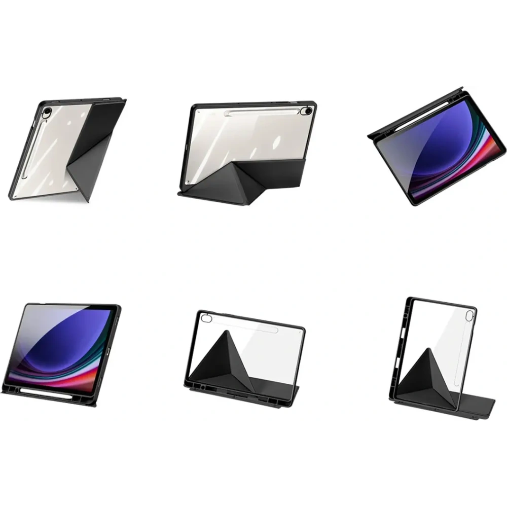 Etui Dux Ducis Magi z uchwytem na rysik do Samsung Galaxy Tab S10 FE / S9 / S9 FE czarne