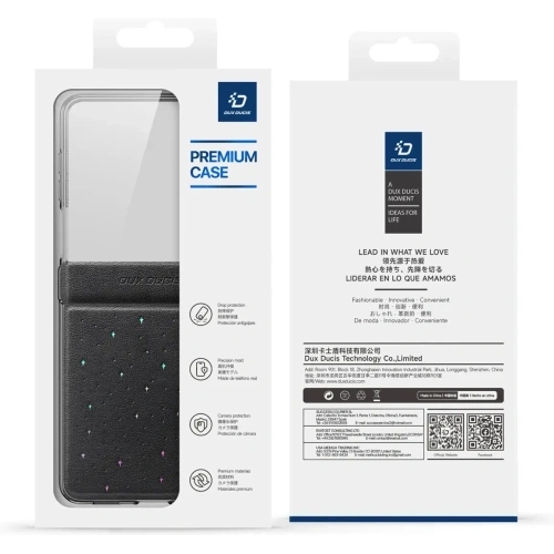 Etui Dux Ducis Stex do Samsung Galaxy Z Flip7 czarne
