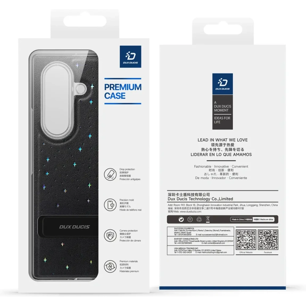 Etui Dux Ducis Stex do Samsung Galaxy Z Fold7 czarne