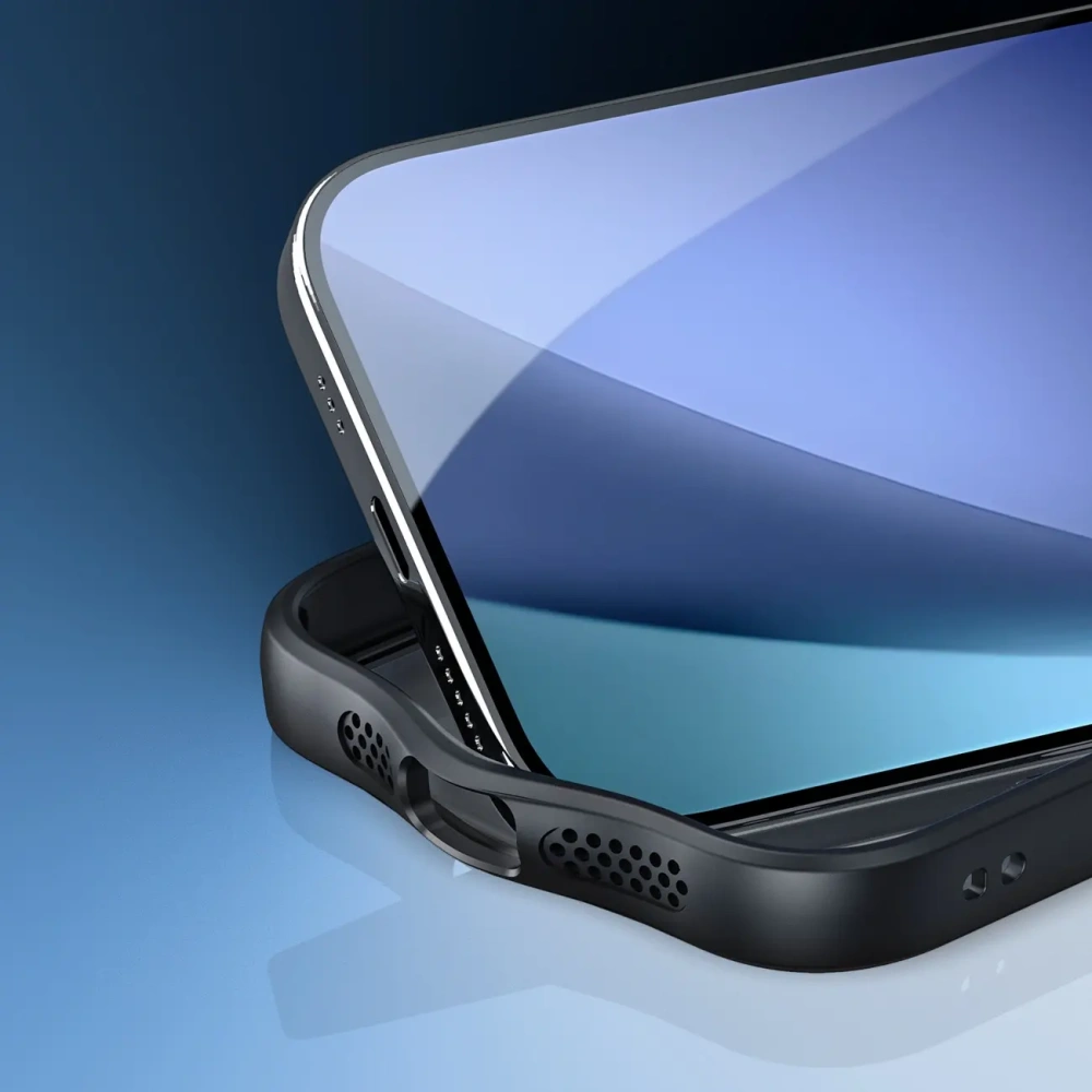 Etui Dux Ducis Aimo Mag z pierścieniem magnetycznym do Apple iPhone 17 czarne