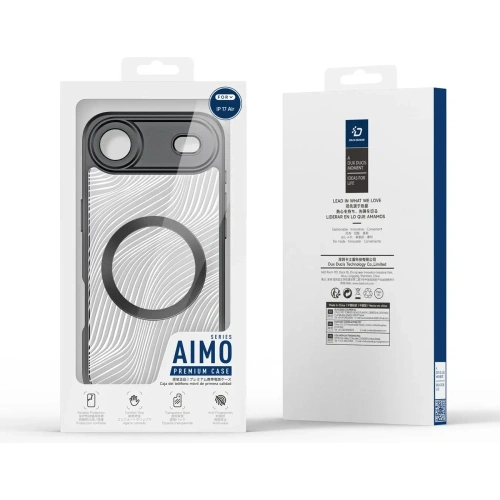 Etui Dux Ducis Aimo Mag z pierścieniem magnetycznym do Apple iPhone 17 Air czarne
