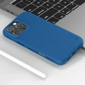 Etui Nillkin Super Frosted Shield Pro Magnetic Case do Apple iPhone 16 Pro niebieskie