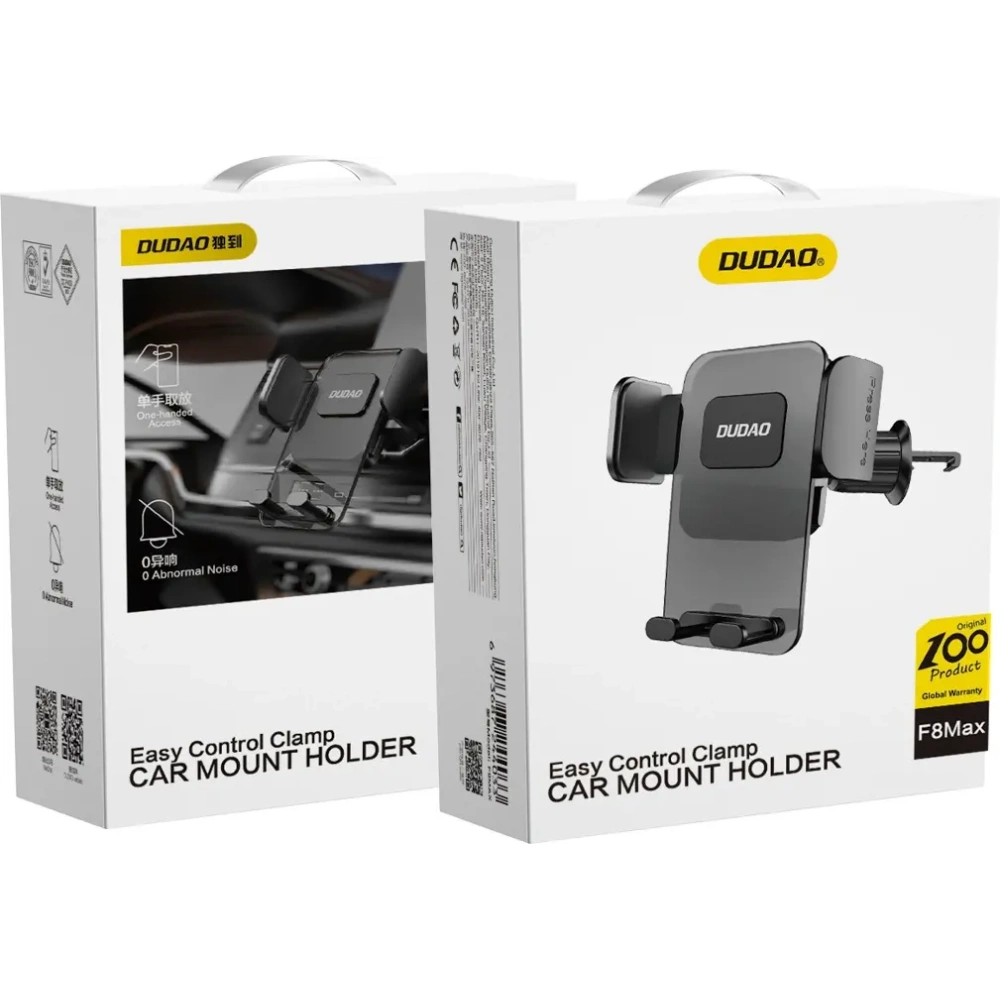 Uchwyt samochodowy do kratki Dudao F8 Max grawitacyjny czarny