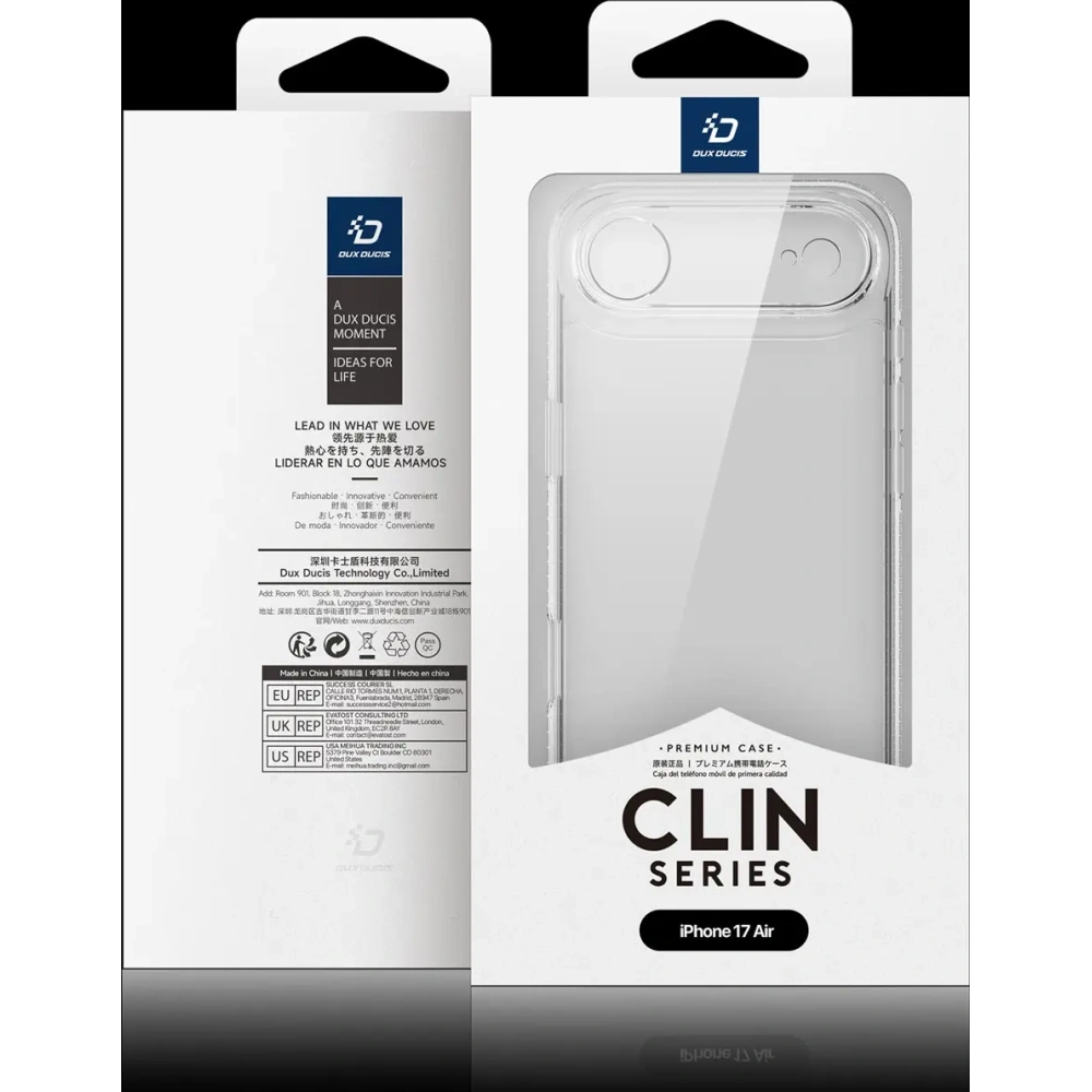Etui Dux Ducis Clin do Apple iPhone Air przezroczyste