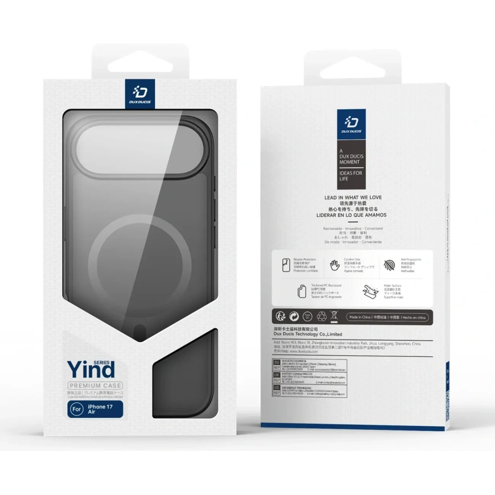 Etui Dux Ducis Yind MagSafe do Apple iPhone Air czarne