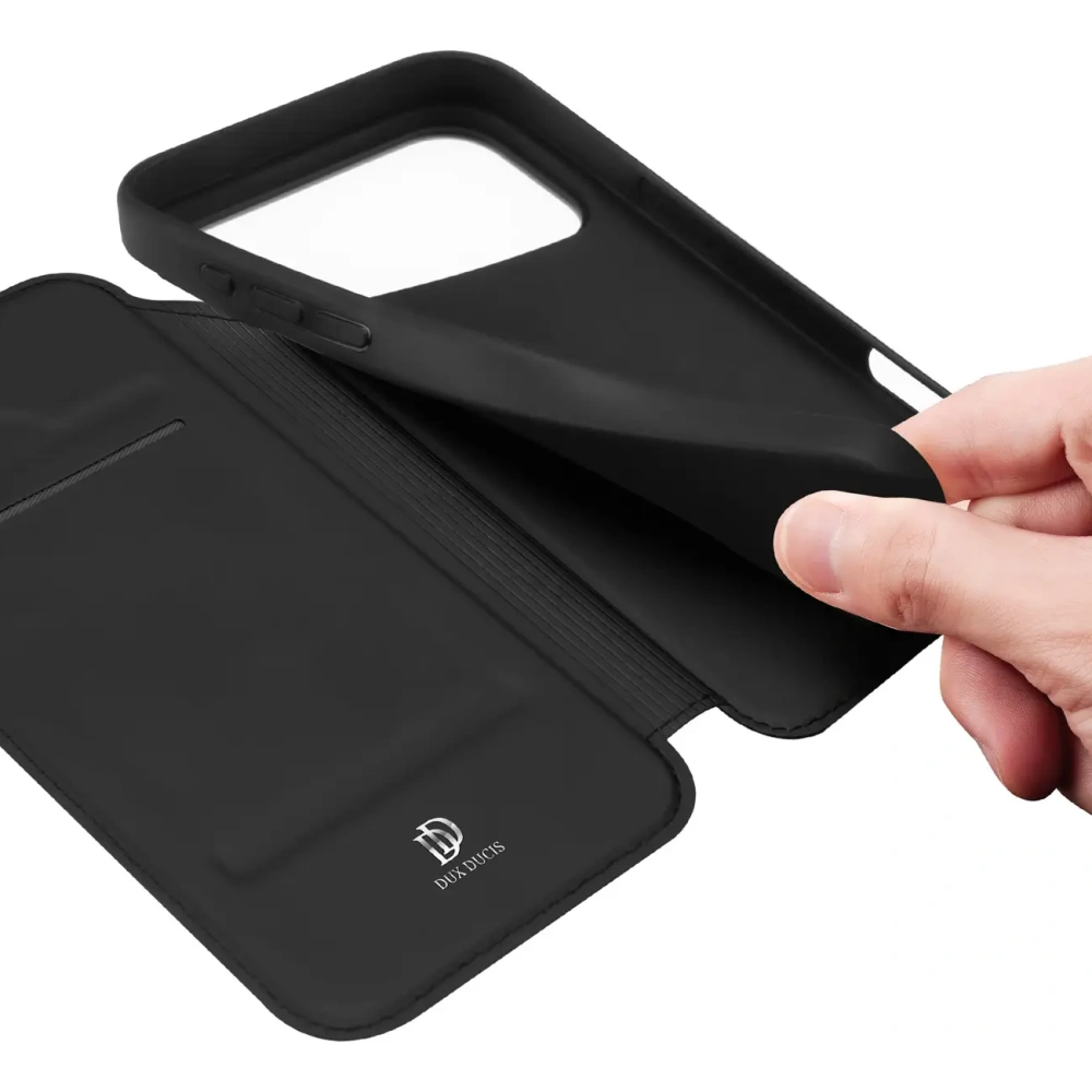 Etui z klapką Dux Ducis Skin Pro do Apple iPhone 17 czarne