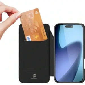 Etui z klapką Dux Ducis Skin Pro do Apple iPhone 17 Pro czarne