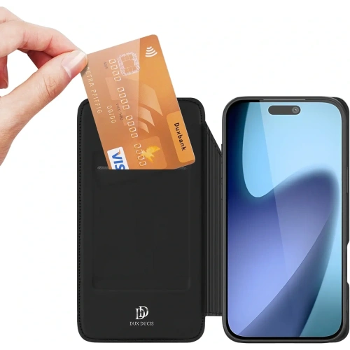 Etui z klapką Dux Ducis Skin Pro do Apple iPhone 17 Air czarne