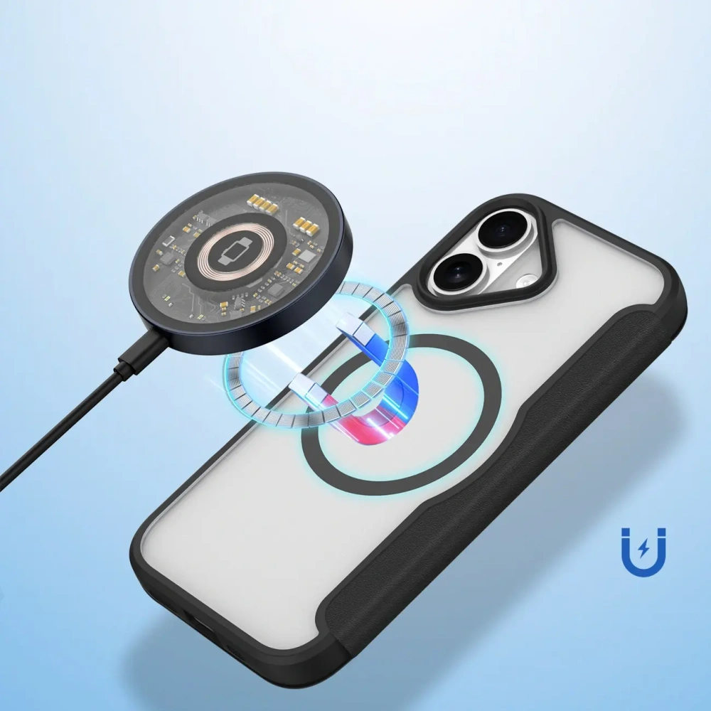 Etui z klapką Dux Ducis Skin X Pro MagSafe do Apple iPhone 17 czarne