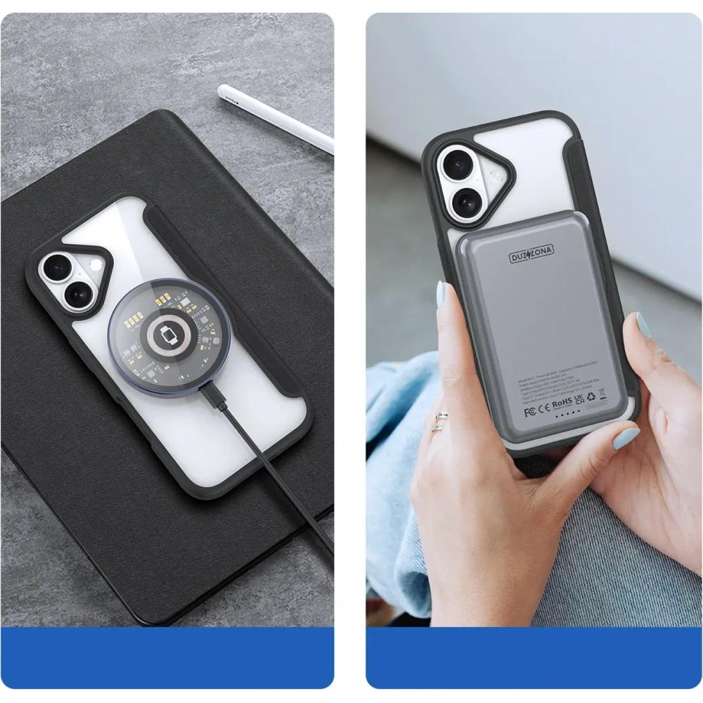 Etui z klapką Dux Ducis Skin X Pro MagSafe do Apple iPhone 17 czarne