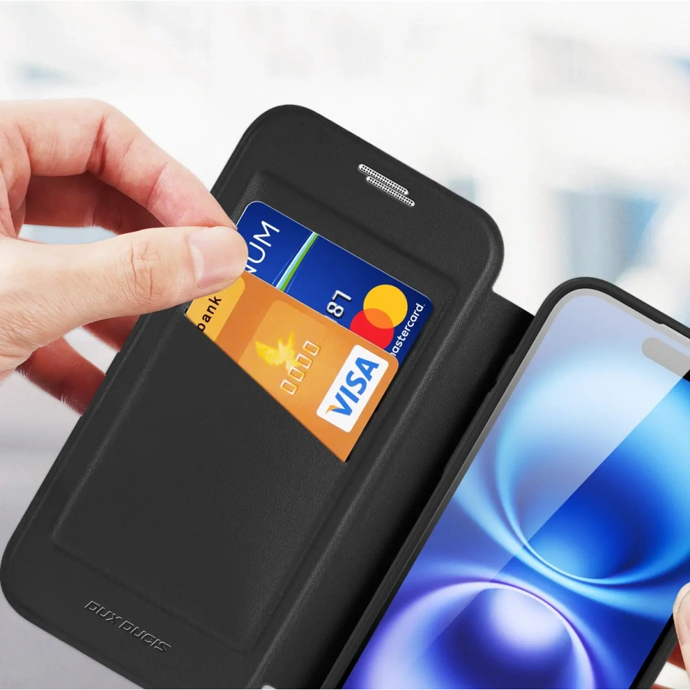 Etui z klapką Dux Ducis Skin X Pro MagSafe do Apple iPhone 17 czarne