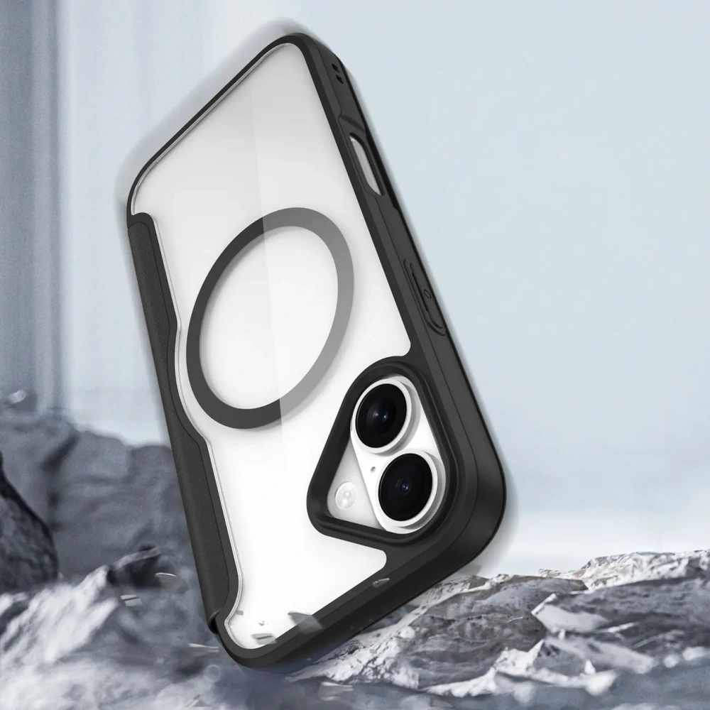 Etui z klapką Dux Ducis Skin X Pro MagSafe do Apple iPhone 17 czarne