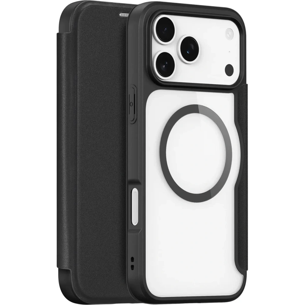 Etui z klapką Dux Ducis Skin X Pro MagSafe do Apple iPhone 17 Pro czarne
