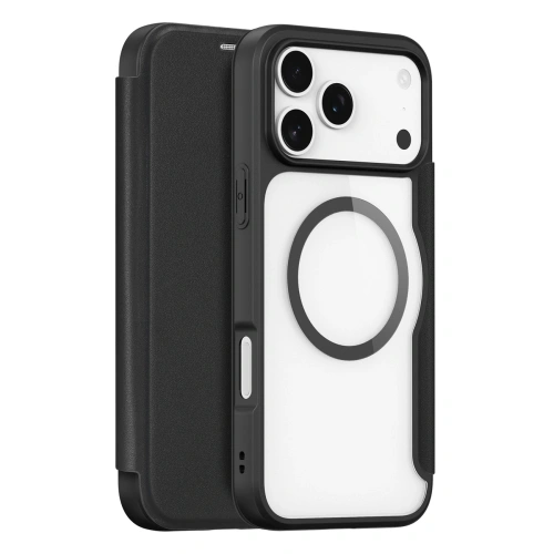 Etui z klapką Dux Ducis Skin X Pro MagSafe do Apple iPhone 17 Pro Max czarne