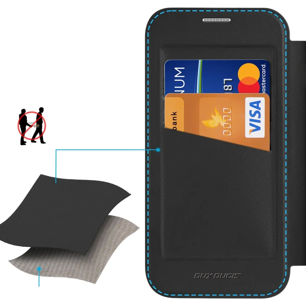 Etui z klapką Dux Ducis Skin X Pro MagSafe do Apple iPhone 17 Pro Max czarne