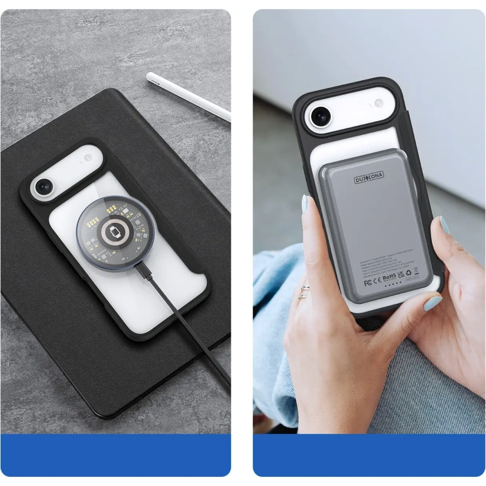 Etui z klapką Dux Ducis Skin X Pro MagSafe do Apple iPhone Air czarne