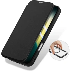 Etui z klapką Dux Ducis Skin X Pro MagSafe do Apple iPhone 17 Air czarne