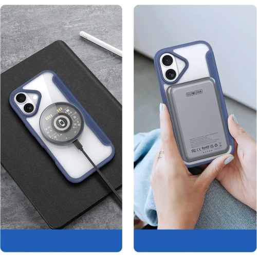 Etui z klapką Dux Ducis Skin X Pro MagSafe do Apple iPhone 17 niebieskie