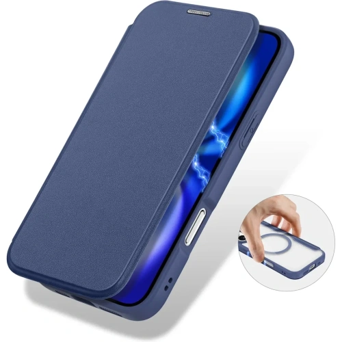Etui z klapką Dux Ducis Skin X Pro MagSafe do Apple iPhone 17 Air niebieskie
