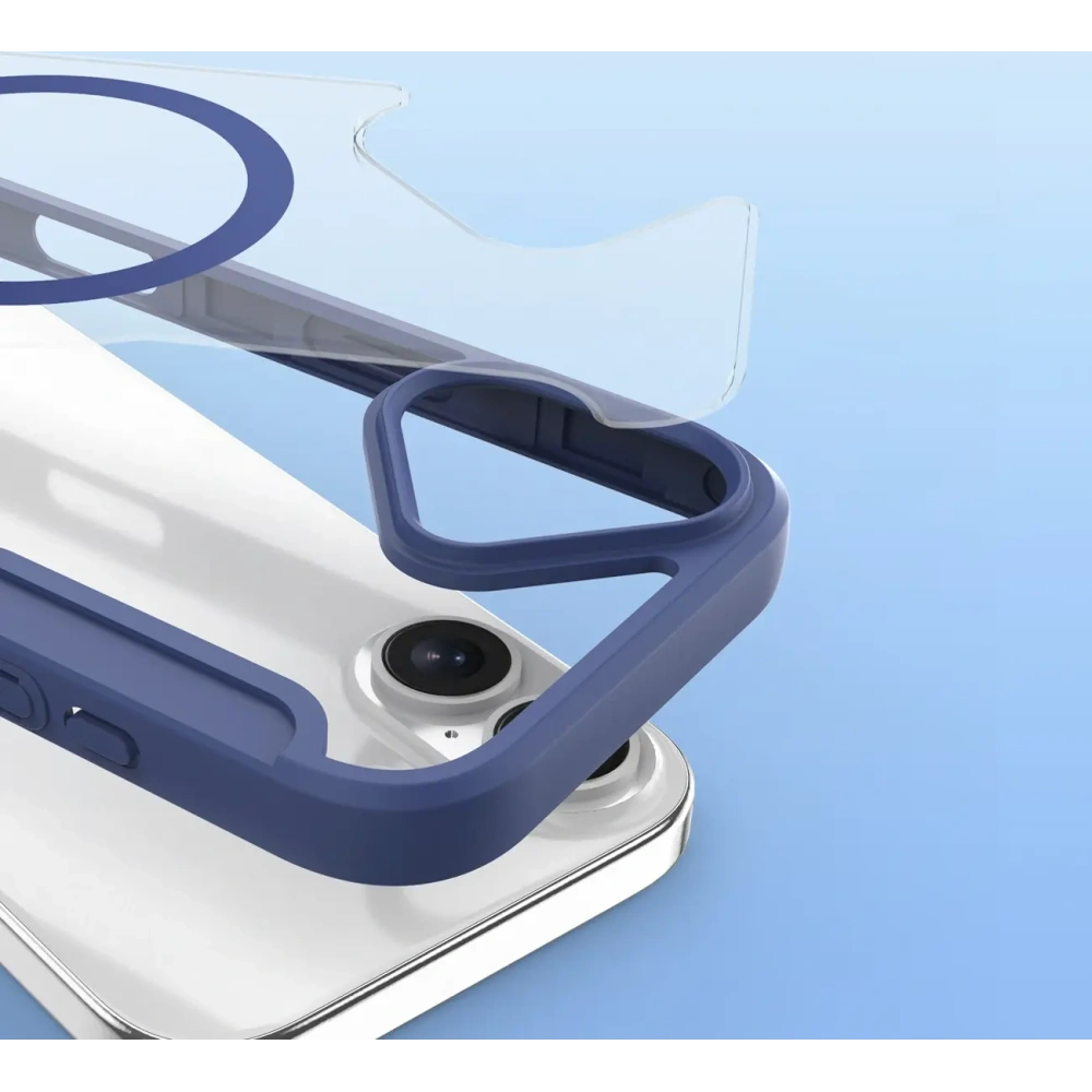 Etui z klapką Dux Ducis Skin X Pro MagSafe do Apple iPhone Air niebieskie