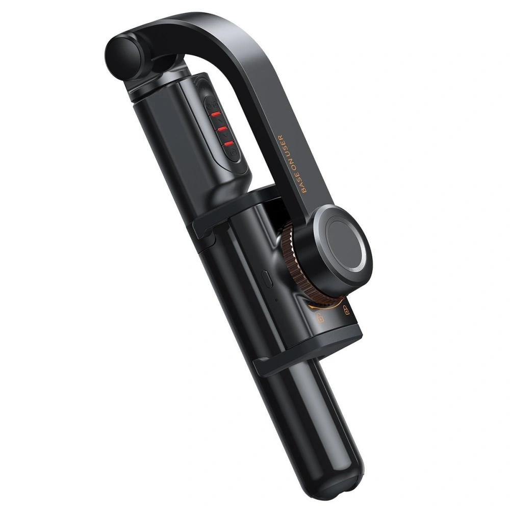 Gimbal jednoosiowy / selfie stick / statyw Baseus Lovely z funkcją tripoda, Bluetooth (czarny)