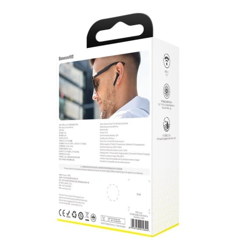 Kup Căști wireless Baseus Encok W04 TWS, Bluetooth 5.0 (negre) - BSU1561BLK - {ean13} - Sklep Home Screen