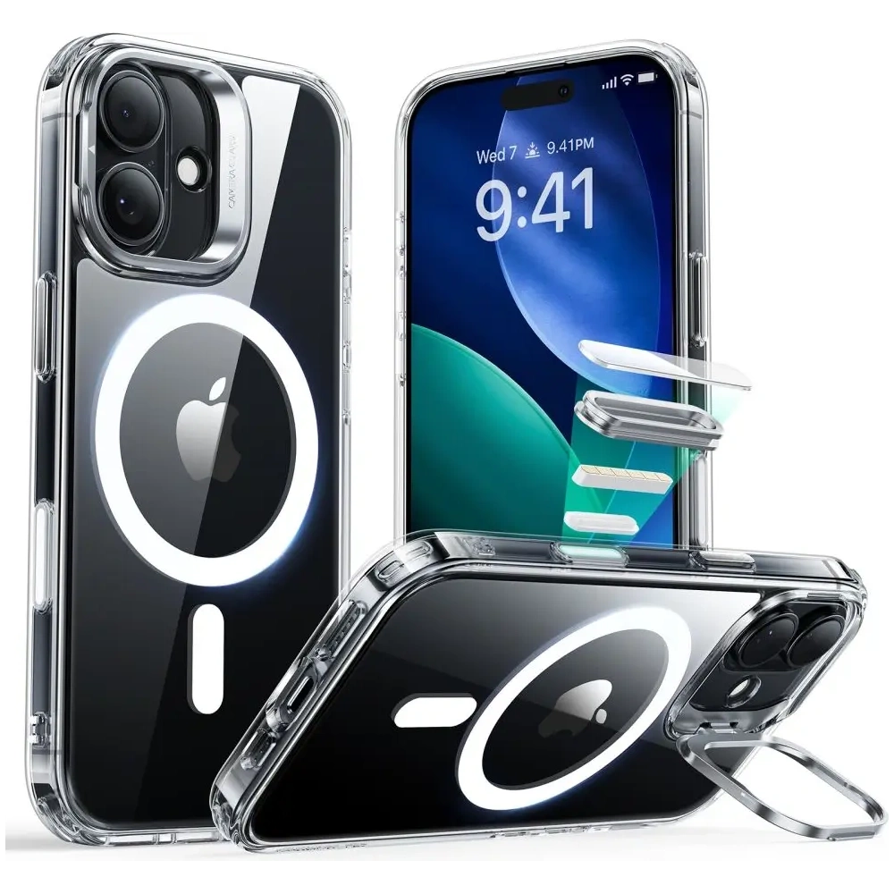 Etui ESR Classic Hybrid Kickstand MagSafe do Apple iPhone 17 Clear