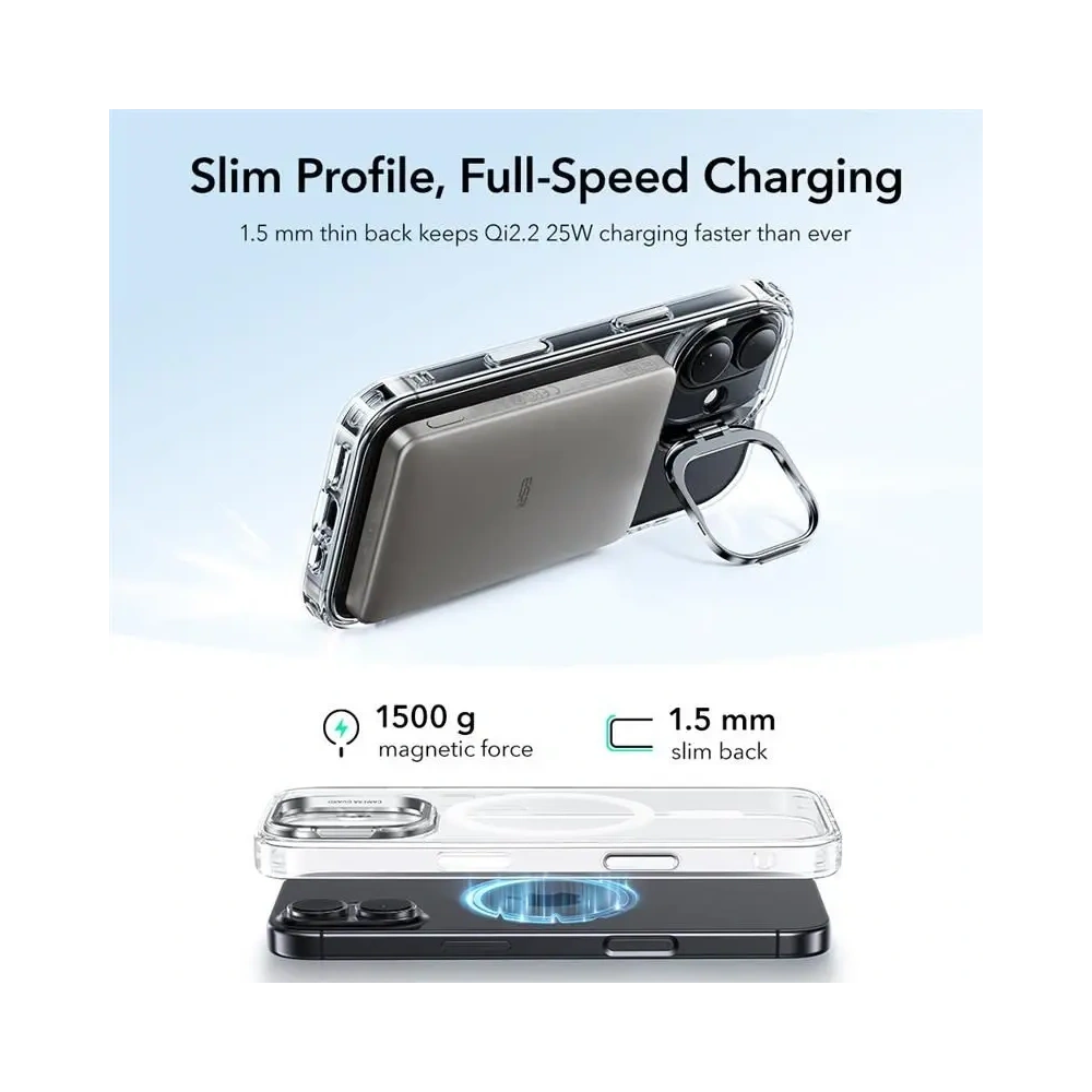 Etui ESR Classic Hybrid Kickstand MagSafe do Apple iPhone 17 Clear