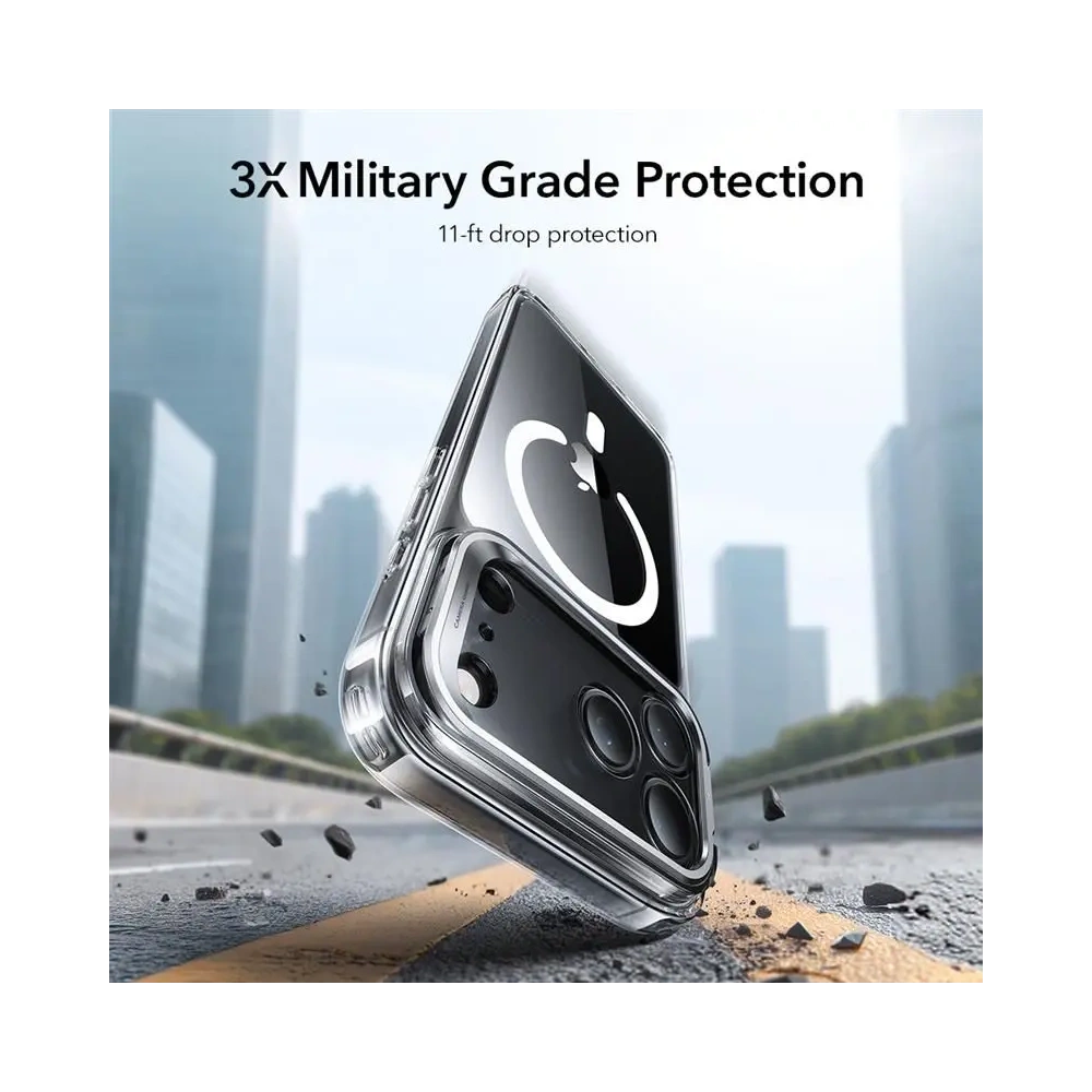 Etui ESR Classic Hybrid Kickstand MagSafe do Apple iPhone 17 Pro Clear