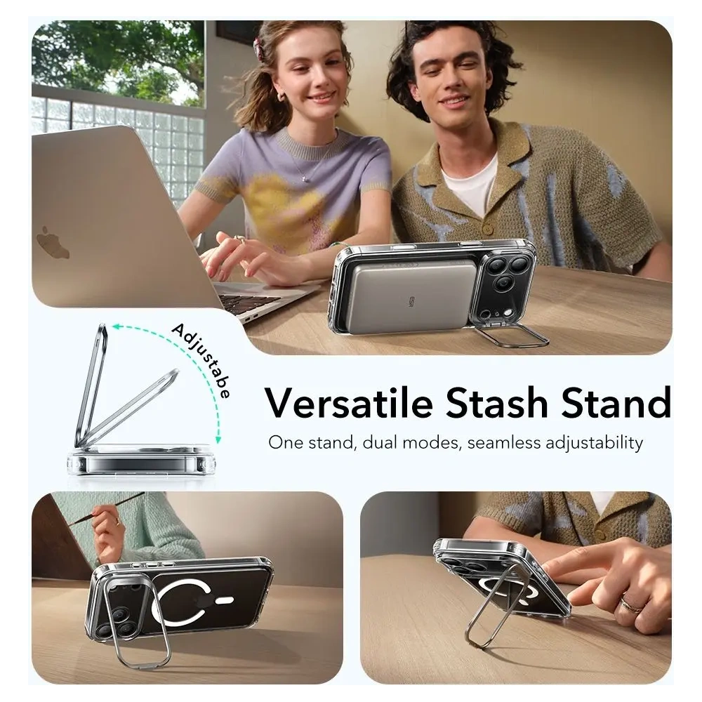 Etui ESR Classic Hybrid Kickstand MagSafe do Apple iPhone 17 Pro Max Clear