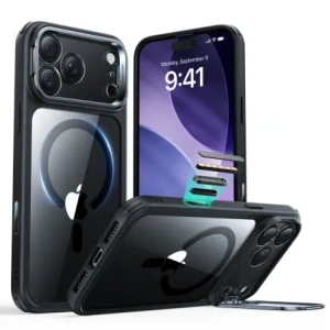 Etui ESR Classic Hybrid Kickstand MagSafe do Apple iPhone 17 Pro Max Clear/black