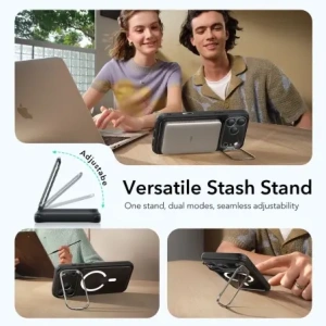 Etui ESR Classic Hybrid Kickstand MagSafe do Apple iPhone 17 Pro Max Clear/black