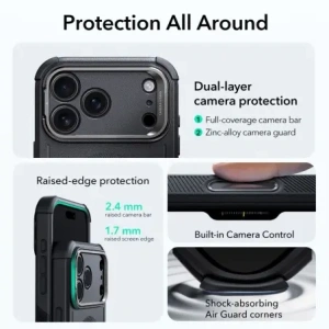 Etui ESR Cyber Kickstand MagSafe do Apple iPhone 17 Pro Black